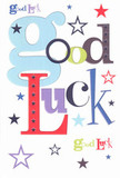 Energetic and full of promise, this good luck card radiates Romford's spirited community ethos. The cheerful 'Good Luck' headline is written in a lively patchwork of pastel blue, bold crimson, mossy green, and elegant violet, each letter like a burst of colour from fresh flowers arranged at Romford Flowers. Bright stars scatter across the white background, some vivid and others faint, painting a sky of possibilities above the lanes of Raphael Park or the festive crowds around the Liberty Shopping Centre. A mix of font styles-playful, steady, uplifting-feels like the voices of friends urging you on, blending to deliver a bold, supportive message. The card's smooth texture and crisp feel add sensory delight, reminiscent of high-quality blooms destined for same-day delivery throughout Romford. This is a card that would be handed over alongside a pat on the back before an important exam, job interview, or special occasion at Brookside Theatre, brimming with encouragement, optimism, and the unmistakable heart of Romford.